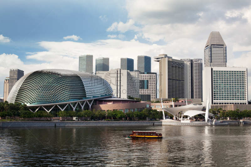 新加坡市,剧院,白昼,滨海艺术中心,滨水,海湾,滨海艺术中心剧院,新加坡河,新加坡,滨海湾