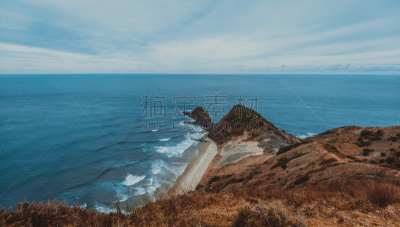 新西兰,cape reinga,水,天空,水平画幅,地形,岩石,无人,夏天,新西兰北岛
