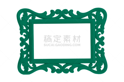 塑胶,现代,古董,相框,分离着色,色彩鲜艳,白色背景,空的,空白的,艺术家