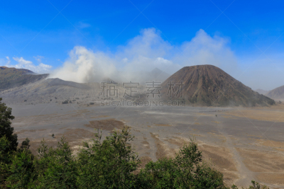 婆罗摩火山,山,火山,泗水,滕格尔火山,bromo-tengger-semeru national park,东爪哇,火山喷口,水平画幅,火山地形