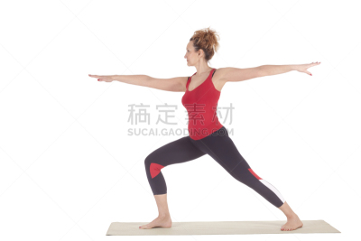 瑜伽,一个人,老年女人,自然美,勇士式2,勇士,专业人员,运动,体操,肖像