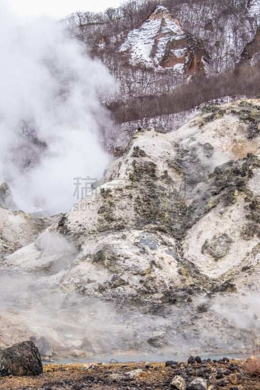 地热发电站,北海道,自然,大涌谷,富士箱根伊豆国立公园,金属矿石,硫磺,采石场,垂直画幅,水