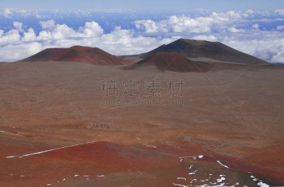 夏威夷大岛,莫纳亚克火山,美国,雪,卡里多尼亚郡,绞杀植物,可那,哈来亚咔拉国家公园,南太平洋,平房