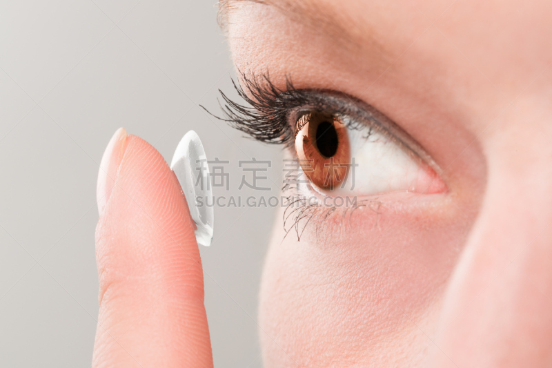 人的眼睛,隐形眼镜,女人,角膜,水平画幅,特写,视力,验光师,睫毛,眼球