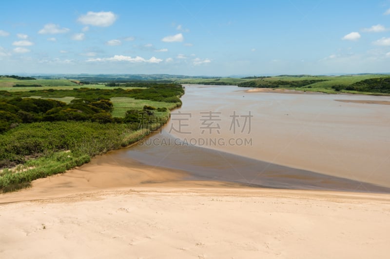 海滩,河流,农业,自然,水,水平画幅,图盖拉河,户外,航拍视角,海洋