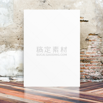 白色,墙,空白的,破碎的,水泥,硬木地板,垂直画幅,留白,古老的