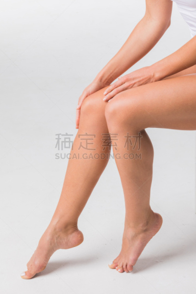 腿,垂直画幅,美,静脉曲张,形状,除痣,蜜蜡脱毛,纯净,白人