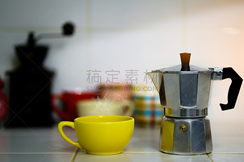 热,咖啡杯,咖啡,金属,咖啡机,饮料,传统,清新,杯,食品