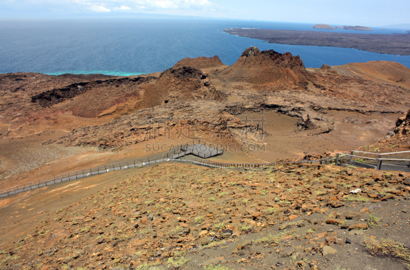 巴佗罗密群岛,加拉帕戈斯群岛,火山,南美,水平画幅,人群,户外,海滩,极端地形,火山口