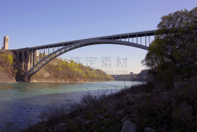 尼亚加拉瀑布,纽约州,十七孔桥,自然,水,美国,旅游目的地,水平画幅,建筑,无人