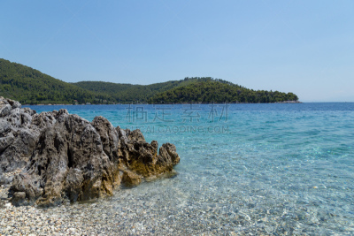 帕诺尔莫斯海滩,海湾,宁静,平衡折角灯,地形,户外,夏天,偏远的,旅途,旅游目的地