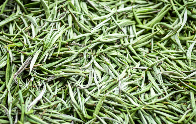 特写,白茶,茶叶,溢价,水平画幅,银色,传统,热饮,准备食物,篮子