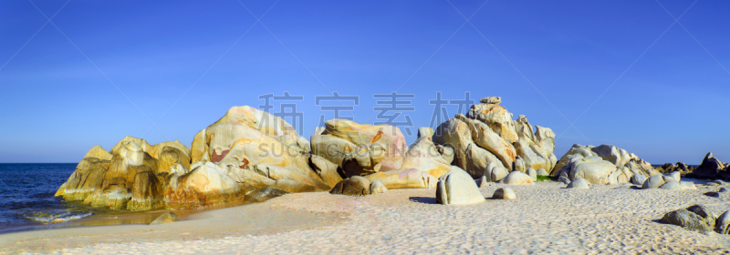 石头,平顺省,自然,水平画幅,沙子,无人,乡村,亚洲,全景,夏天