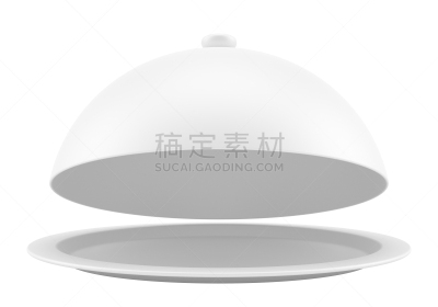 开着的,白色,苗床罩,半球形盘,盖子,留白,水平画幅,无人,白色背景,计算机制图