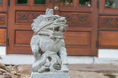 雕塑,寺庙,石材,水平画幅,无人,户外,大门,僧院,泰国