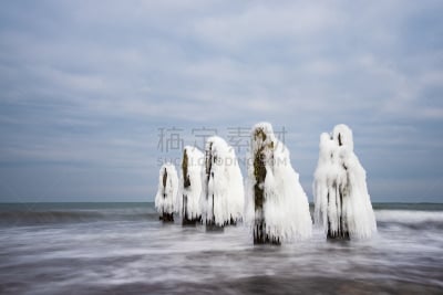 波罗的海,冬天,屈赫隆斯博尔恩,德国,海滩,气候,寒冷,旅途,浪漫,梅克伦堡前波莫瑞州