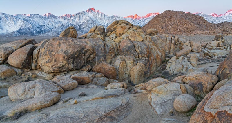 阿拉巴马山,冬天,图像,雪,加利福尼亚,美国,无人,岩层,孤松峰,岩石