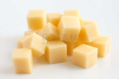 奶酪,白色,黄色,充满的,立方体,高达干酪,切达干酪,立方体形状,块状,荷兰干酪