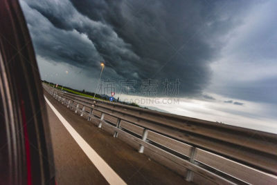 汽车,弧状云,窗户,看,在上面,城市,留白,暴风雨,雨,乌云
