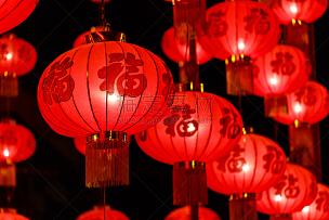 灯笼,春节,红色,夜晚,传统,中国元宵节,中国灯笼,纸灯笼,古董,艺术