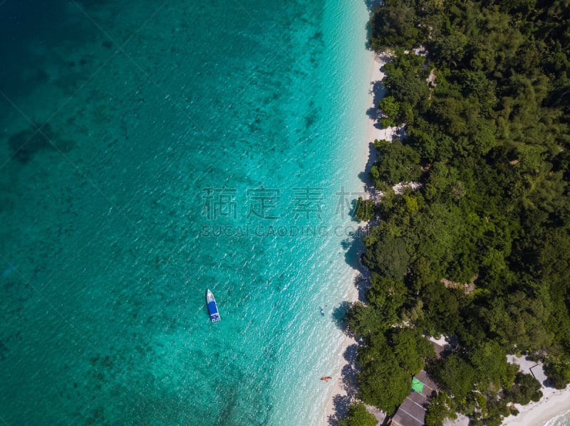 天空,双胞胎,在上面,地形,海滩,海景,航拍视角,岛,看风景,视角