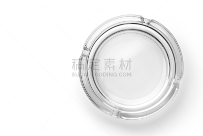 烟灰缸,圆形,玻璃,空的,一个物体,背景分离,尼古丁,灰,烟草,容器