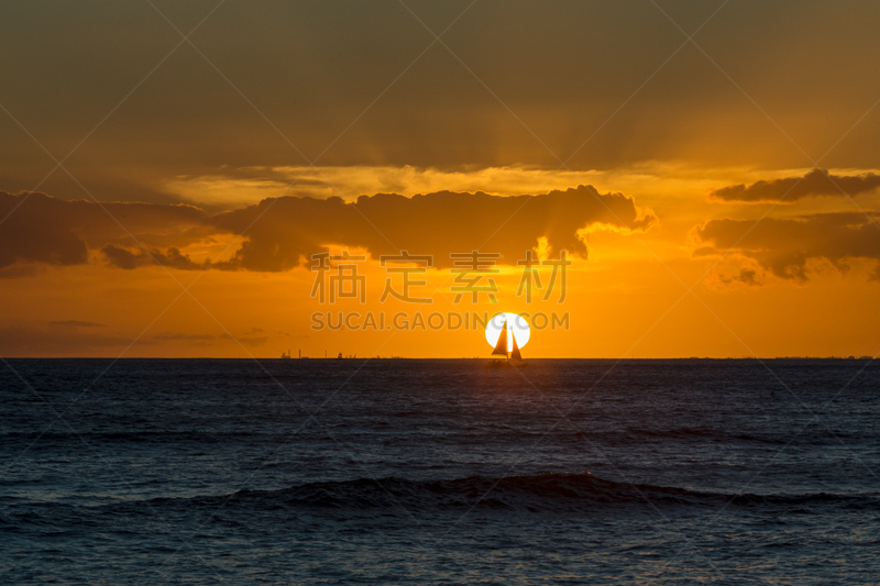 橙色,鸡尾酒,宏伟,游艇比赛,有帆船,游艇,水,天空,美,气候