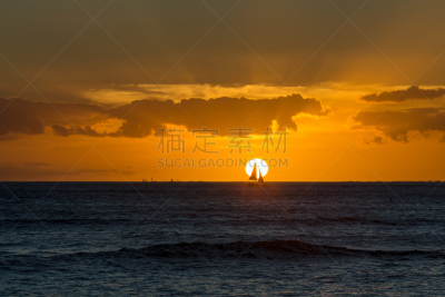 橙色,鸡尾酒,宏伟,游艇比赛,有帆船,游艇,水,天空,美,气候