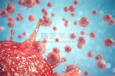 病毒,绘画插图,细胞,细菌,三维图形,抽象,背景聚焦,微生物,胰腺癌,病毒dna