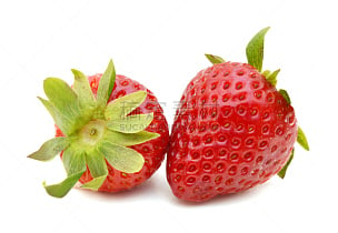 饮食,白色背景,草莓,分离着色,美国,水平画幅,水果,无人,浆果,熟的