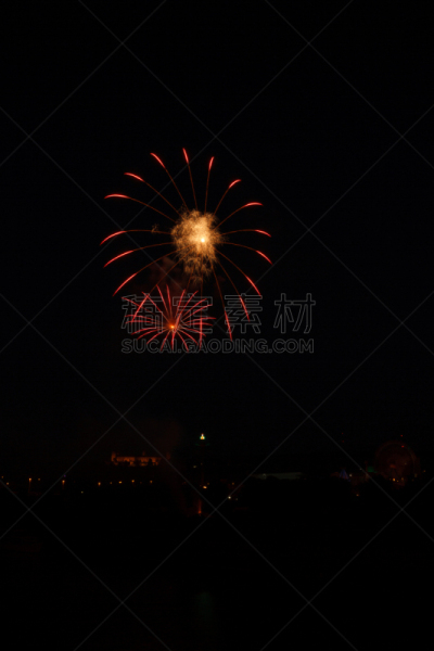焰火,垂直画幅,伍茨堡,啤酒节,光效果,夜晚,新年,生日,旅游嘉年华,烟