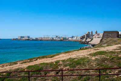加的斯,海湾,城镇景观,大西洋,海岸线,城市扩张,南大西洋,2015年,水湾