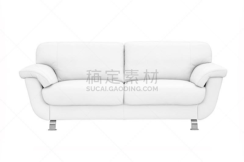 沙发,皮革,白色,水平画幅,无人,时尚,家具,摄影,放松,坐