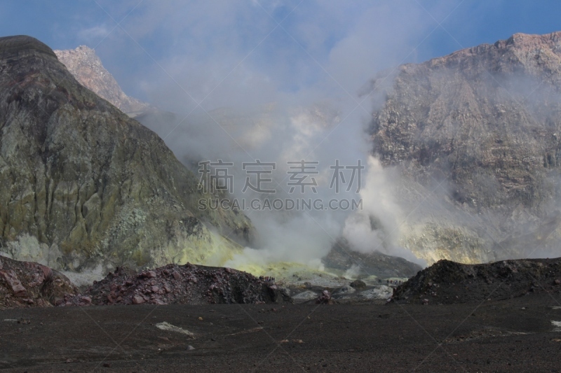 怀特岛,火山,自然地理,自然,地质学,风景,自然神力,图像,蒸汽,活火山