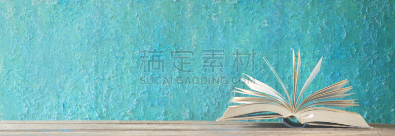 开着的,书,文学,全景,概念,褐色,古董,水平画幅,无人,教育科目