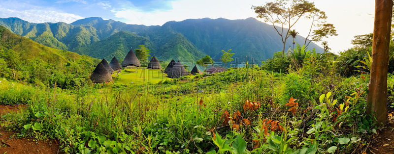 乡村,滕格尔火山,东爪哇,bromo-tengger-semeru national park,印度尼西亚,圆锥,水平画幅,地形,无人,传统