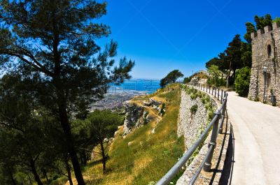 视角,埃加迪群岛,散步道,埃瑞斯,西西里,名声,灯笼,著名景点,春天,海岸线