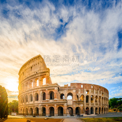 罗马斗兽场,罗马,黎明,罗马风格,基督教,体育场,圆形剧场,砖,著名景点,废墟