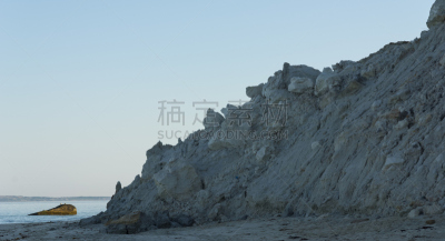 阿奎那,悬崖,海滩,粘土,灰头悬崖,马莎葡萄园,自然,美国,水平画幅,沙子