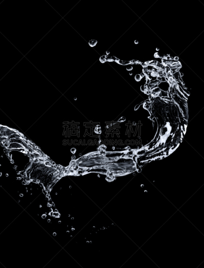 水,黑色背景,形状,透明,蓝色,黑色,干净,湿,平滑的,波纹