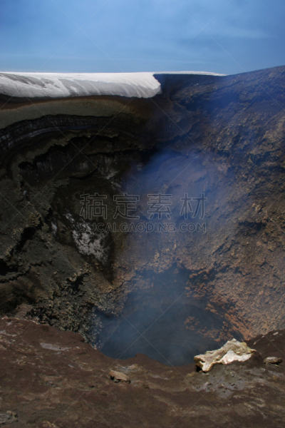 比亚里卡,火山,普空,垂直画幅,南美,天空,安地斯山脉,雪,无人