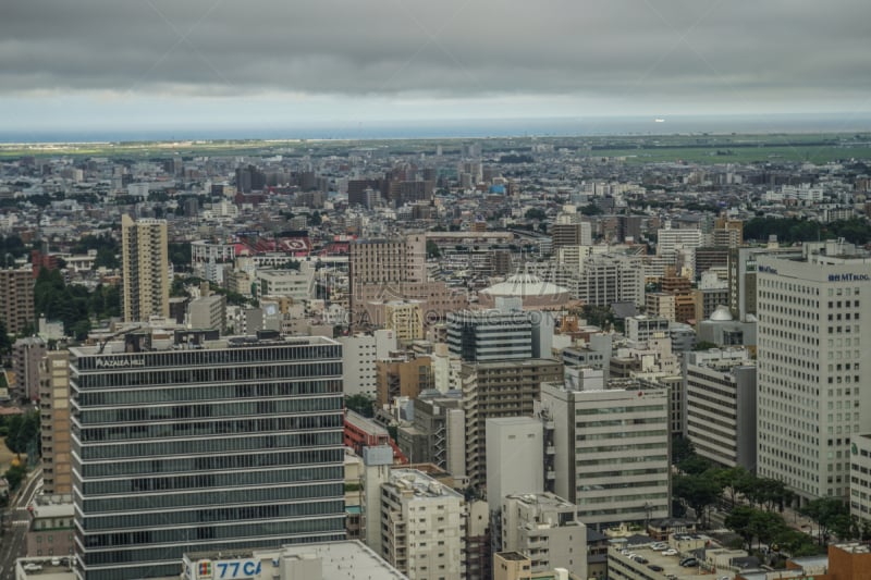 仙台,城市天际线,自然,棒球,城镇景观,风景,摩天大楼,图像,新干线,太平洋