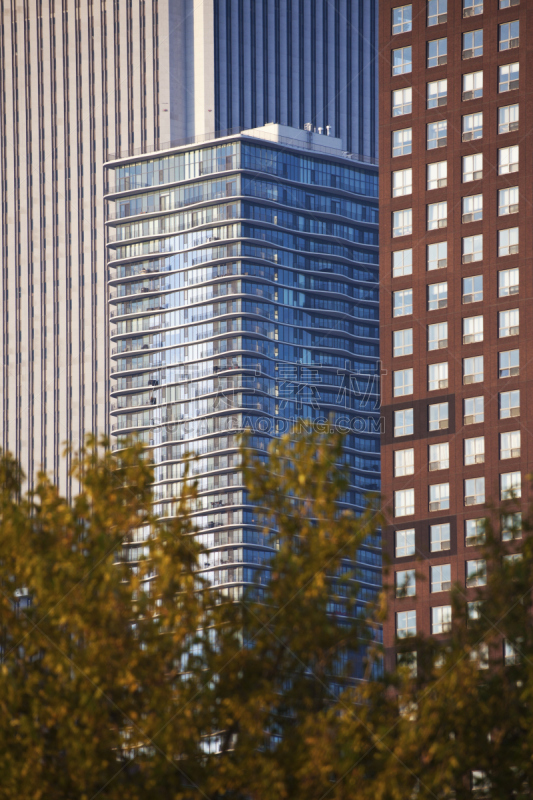 aon center,建筑外部,垂直画幅,窗户,美国,建筑,秋天,无人,芝加哥市,建筑结构