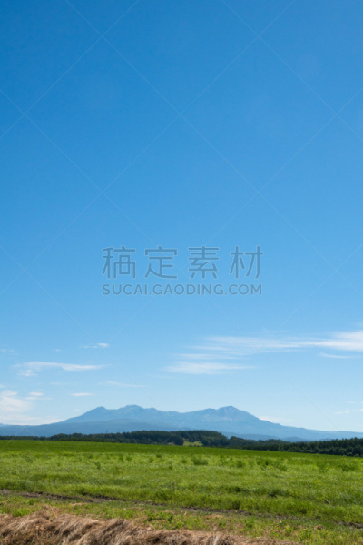 山,天空,草地,蓝色,非都市风光,户外,夏天,色彩鲜艳,背景,自然