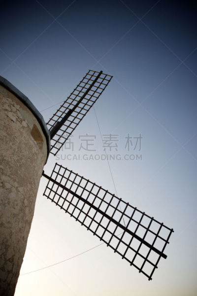唐吉诃德,现代风车,传统,风,刀刃,磨坊,著名景点,古典式,农场,能源