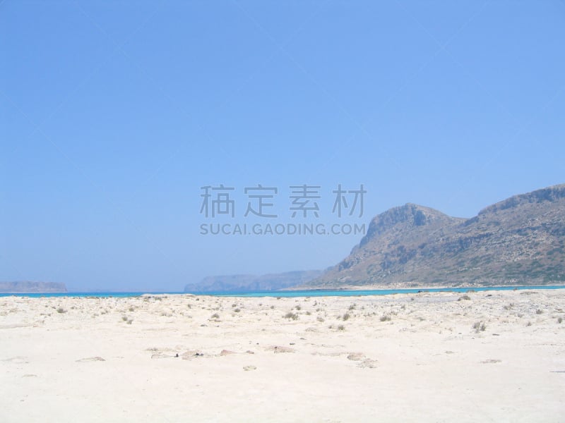 克里特岛,岛,海岸线,地形,贝罗,岩石海岸线,水,天空,美,留白