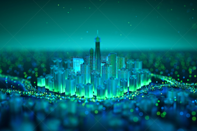 未来,三维图形,技术,城市,物联网,背景,网络空间,办公室,水平画幅,无人