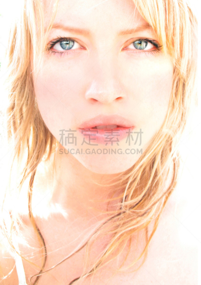 美,自然,肖像,垂直画幅,青少年,彩妆,纯净,化妆用品,完美,秃树