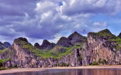 漓江,峭壁,乘船游,自然,旅游目的地,水平画幅,地形,无人,户外,画廊