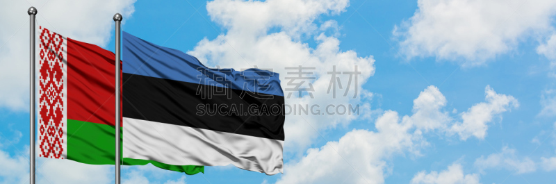 全球通讯,白俄罗斯,爱沙尼亚,天空,风,云,概念,挥手